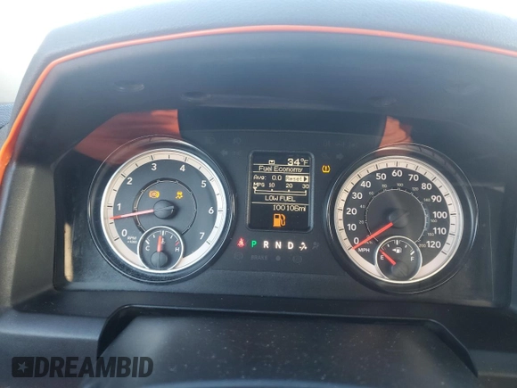 2019 Ram 1500 Classic Express with VIN 1C6RR6FT1KS723940, listed as a Copart auction lot 44444275 with 100,106 mi miles and Salvage Title. Bid and sale history available at carsss.com. Image 9.