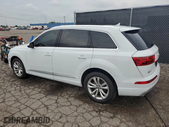 2017 Audi Q7 Premium Plus with VIN WA1LAAF73HD018687, listed as a Copart auction lot 62917895 with 110,067 mi miles and Clean title. Bid and sale history available at DreamBid. Image 2.