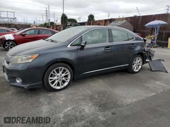 2010 Lexus HS 250h with VIN JTHBB1BA0A2001703, listed as a Copart auction lot 77886284 with 105,912 mi miles and Salvage Title. Bid and sale history available at DreamBid. Image 1.
