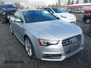 2014 Audi S5 Premium Plus with VIN WAUCGAFR4EA011053, listed as a IAAI auction lot 41349456 with 82,564 mi miles. Bid and sale history available at carsss.com. Image 1.