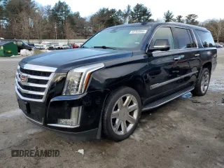2017 Cadillac Escalade ESV Luxury z VIN 1GYS4HKJ4HR123772, wystawiony jako Copart lot #43765955 z przebiegiem 251 994 mil mil oraz Czysty tytuł • Clean title. Historia ofert i sprzedaży dostępna na DreamBid. Obrazek 1.