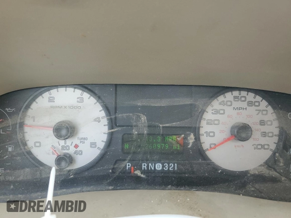 2005 Ford F-350 XL with VIN 1FTWW31PX5EC94944, listed as a Copart auction lot 52916565 with 260,979 mi miles and Salvage Title. Bid and sale history available at DreamBid. Image 9.