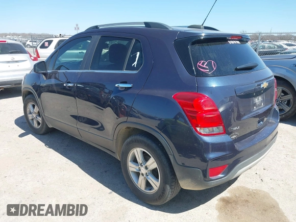 2019 Chevrolet Trax LT with VIN 3GNCJLSB2KL171842, listed as a IAAI auction lot 41850333 with 87,478 mi miles and . Bid and sale history available at carsss.com. Image 3.