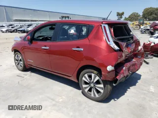 2015 Nissan LEAF SV with VIN 1N4AZ0CPXFC309636, listed as a Copart auction lot 57263473 with 0 mi miles. Bid and sale history available at carsss.com. Image 2.