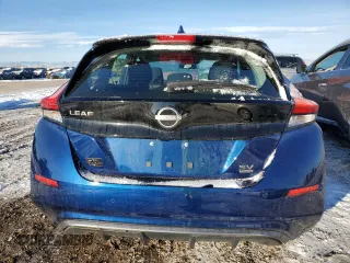 2025 Nissan LEAF SV Plus with VIN 1N4CZ1CV8SC559142, listed as a Copart auction lot 89408495 with 2,213 mi miles and Salvage Title. Bid and sale history available at carsss.com. Image 6.