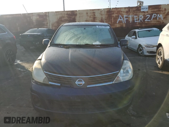 2007 Nissan Versa 1.8 SL with VIN 3N1BC11EX7L418114, listed as a Copart auction lot 87251084 with 0 mi miles and Salvage Title. Bid and sale history available at carsss.com. Image 5.