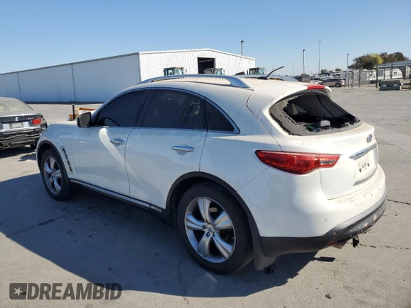 2009 Infiniti FX35 with VIN JNRAS18WX9M150166, listed as a Copart auction lot 75946504 with 0 mi miles and Salvage Title. Bid and sale history available at carsss.com. Image 2.