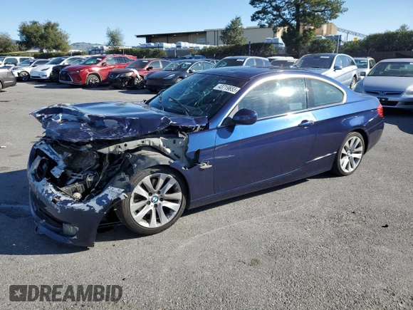 2011 BMW 3 Series 328i with VIN WBAKE3C55BE769244, listed as a Copart auction lot 43719655 with 119,895 mi miles and Salvage Title. Bid and sale history available at carsss.com. Image 1.