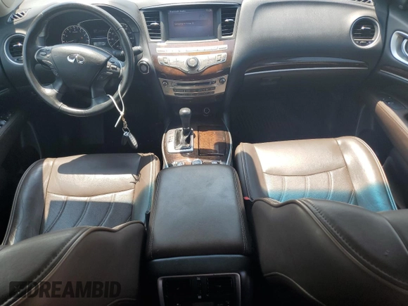 2014 Infiniti QX60 with VIN 5N1AL0MM0EC538966, listed as a Copart auction lot 60871735 with 99,479 mi miles and Salvage title. Bid and sale history available at DreamBid. Image 8.