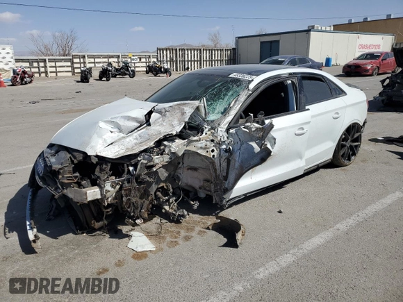 2018 Audi S3 Premium Plus with VIN WAUB1GFF9J1034277, listed as a Copart auction lot 48336225 with 0 mi miles and Salvage Title. Bid and sale history available at carsss.com. Image 1.