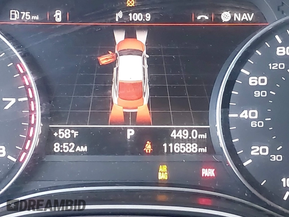 2015 Audi A7 Prestige with VIN WAU2GAFC2FN029875, listed as a IAAI auction lot 42032648 with 116,588 mi miles and . Bid and sale history available at DreamBid. Image 15.