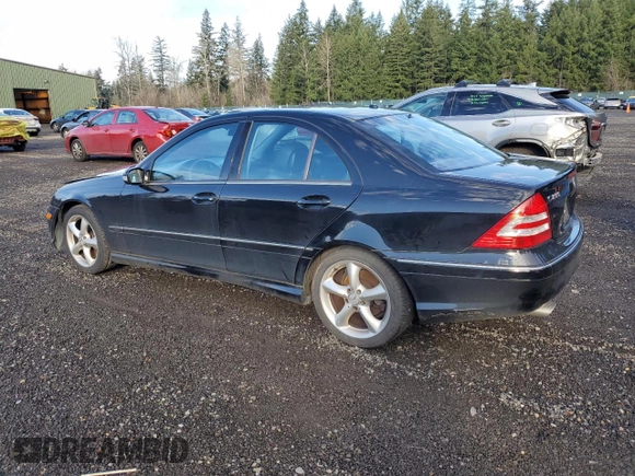 2006 Mercedes-Benz C 230 Sport with VIN WDBRF52H56F824568, listed as a Copart auction lot 87855665 with 111,092 mi miles and Salvage Title. Bid and sale history available at carsss.com. Image 2.