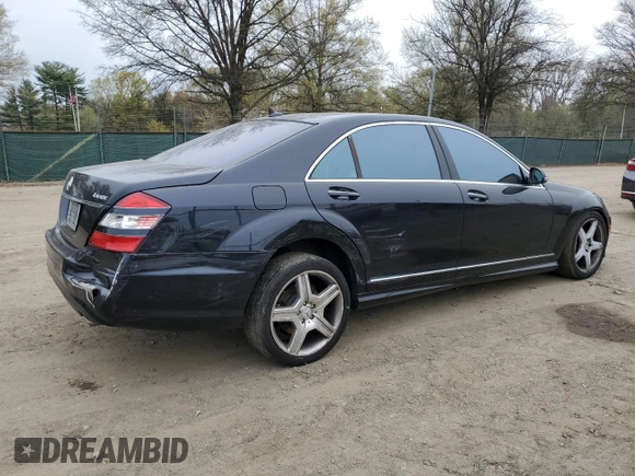 2008 Mercedes-Benz S-Class 5.5L V8 with VIN WDDNG86X88A185673, listed as a Copart auction lot 52859885 with 159,293 mi miles and Salvage Title. Bid and sale history available at carsss.com. Image 3.