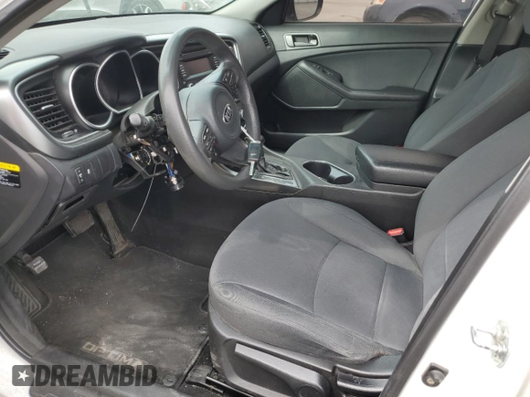 2015 Kia Optima LX with VIN KNAGM4A70F5633967, listed as a Copart auction lot 58937725 with Not provided miles and Salvage title. Bid and sale history available at DreamBid. Image 7.