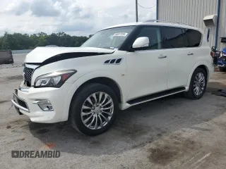 2017 Infiniti QX80 z VIN JN8AZ2NF7H9641726, wystawiony jako Copart lot #56037335 z przebiegiem Nie podano mil oraz Szkody całkowita. Historia ofert i sprzedaży dostępna na DreamBid. Obrazek 1.
