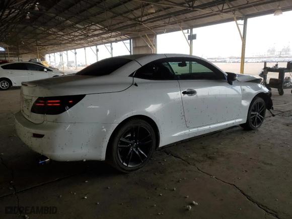 2013 Lexus IS 250C with VIN JTHFF2C29D2527058, listed as a Copart auction lot 86412164 with 89158 miles and Salvage Title. Bid and sale history available at carsss.com. Image 3.