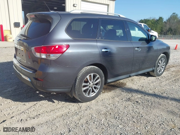 2014 Nissan Pathfinder SV with VIN 5N1AR2MN4EC654030, listed as a IAAI auction lot 41797650 with 129,731 mi miles. Bid and sale history available at carsss.com. Image 4.