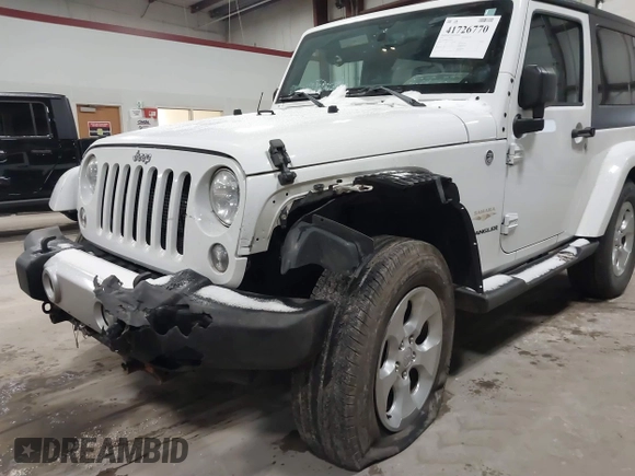 2014 Jeep Wrangler Sahara with VIN 1C4AJWBG7EL234625, listed as a IAAI auction lot 41726770 with 128,080 mi miles and . Bid and sale history available at DreamBid. Image 6.