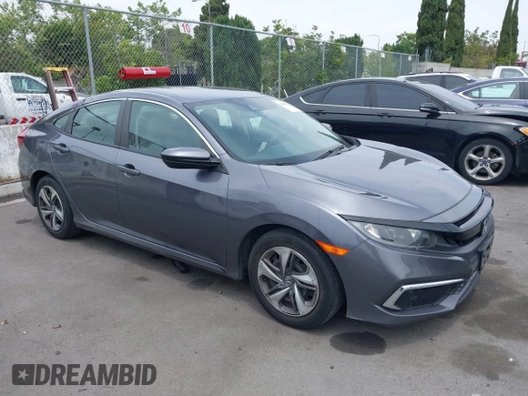 2020 Honda Civic LX z VIN 2HGFC2F60LH596396, wystawiony jako IAAI lot #42354812 z przebiegiem 62 082 mil mil oraz . Historia ofert i sprzedaży dostępna na DreamBid. Obrazek 1.