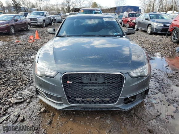 2015 Audi S5 Premium Plus with VIN WAUCGAFR3FA025916, listed as a Copart auction lot 43946545 with 119,409 mi miles and Salvage Title. Bid and sale history available at carsss.com. Image 5.