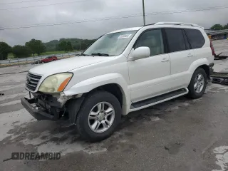 2005 Lexus GX 470 z VIN JTJBT20X050079604, wystawiony jako Copart lot #55659005 z przebiegiem 220 306 mil mil oraz Czysty tytuł • Clean title. Historia ofert i sprzedaży dostępna na DreamBid. Obrazek 1.
