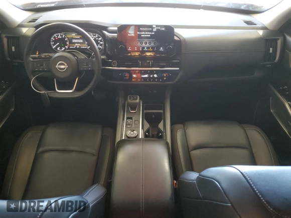 2023 Nissan Pathfinder SL with VIN 5N1DR3CC7PC221341, listed as a Copart auction lot 60569185 with 26,296 mi miles and Salvage title. Bid and sale history available at DreamBid. Image 8.