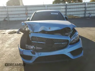 2018 Mercedes-Benz C 43 AMG with VIN 55SWF6EB5JU251989, listed as a Copart auction lot 44369745 with 94,389 mi miles and Salvage Title. Bid and sale history available at carsss.com. Image 5.