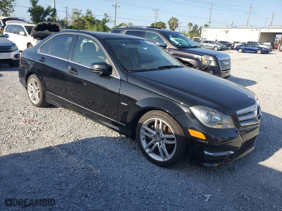 2012 Mercedes-Benz C-Class C 250 Sport with VIN WDDGF4HB0CA642541, listed as a Copart auction lot 51630215 with 80,254 mi miles and Clean Title. Bid and sale history available at carsss.com. Image 4.