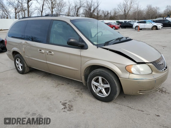 2002 Chrysler Town & Country LX with VIN 2C4GP44362R637151, listed as a Copart auction lot 49450105 with 190,772 mi miles and Salvage Title. Bid and sale history available at carsss.com. Image 4.