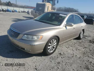 2007 Hyundai Azera SE with VIN KMHFC46F77A211703, listed as a Copart auction lot 47731095 with 134,100 mi miles and Salvage Title. Bid and sale history available at carsss.com. Image 1.