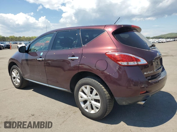 2014 Nissan Murano S with VIN JN8AZ1MWXEW500626, listed as a Copart auction lot 55884555 with 153,977 mi miles and Clean Title. Bid and sale history available at DreamBid. Image 2.