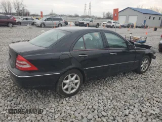 2003 Mercedes-Benz C 240 with VIN WDBRF61J03A443486, listed as a Copart auction lot 43896805 with 62,931 mi miles and Salvage Title. Bid and sale history available at carsss.com. Image 3.