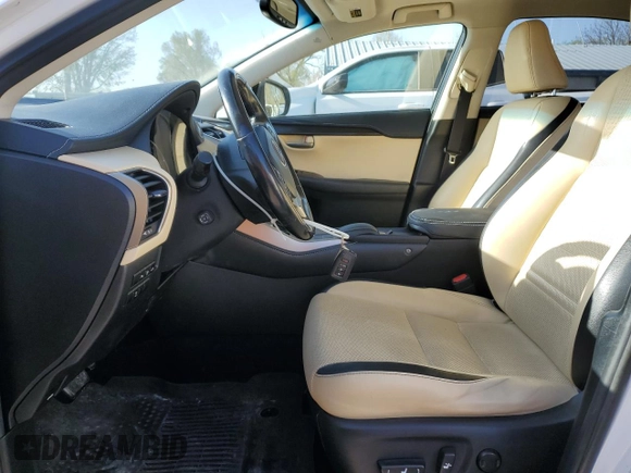 2016 Lexus NX 200t with VIN JTJBARBZ4G2087905, listed as a Copart auction lot 52362445 with 65,212 mi miles and Salvage Title. Bid and sale history available at DreamBid. Image 7.