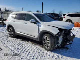 2020 Hyundai Santa Fe SEL with VIN 5NMS3CAA8LH299704, listed as a Copart auction lot 41842335 with 55,980 mi miles and Salvage Title. Bid and sale history available at carsss.com. Image 4.