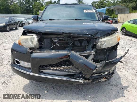 2013 Toyota 4Runner SR5 with VIN JTEZU5JR4D5052340, listed as a Copart auction lot 61809055 with 143,134 mi miles and Salvage title. Bid and sale history available at DreamBid. Image 5.