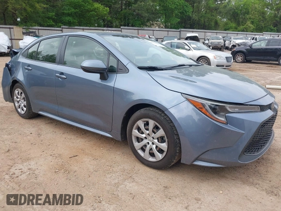 2021 Toyota Corolla LE with VIN JTDEPMAE8MJ162896, listed as a IAAI auction lot 41942669 with 99,131 mi miles. Bid and sale history available at carsss.com. Image 1.