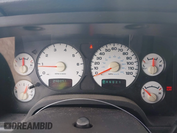 2003 Dodge 1500 ST with VIN 1D7HU18N03S191513, listed as a IAAI auction lot 42151059 with 240,891 mi miles. Bid and sale history available at carsss.com. Image 7.