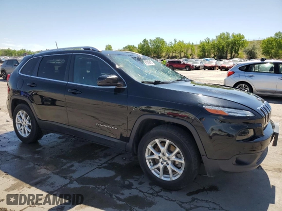 2018 Jeep Cherokee Latitude Plus with VIN 1C4PJMLX1JD579053, listed as a Copart auction lot 57329475 with 93,592 mi miles and Salvage title. Bid and sale history available at DreamBid. Image 4.