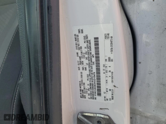 2017 Ford Escape SE with VIN 1FMCU9G93HUD15479, listed as a Copart auction lot 55325735 with 103,842 mi miles and Clean Title. Bid and sale history available at carsss.com. Image 13.