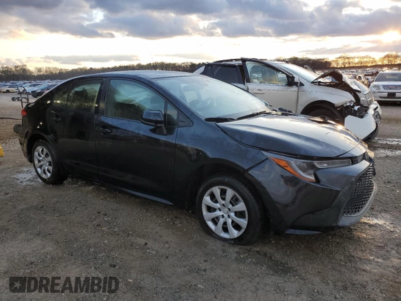 2022 Toyota Corolla LE with VIN JTDEPMAE2NJ207333, listed as a Copart auction lot 49881985 with 104,314 mi miles and Salvage Title. Bid and sale history available at carsss.com. Image 4.