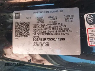 2019 Chevrolet Camaro 1SS z VIN 1G1FE1R73K0144199, wystawiony jako IAAI lot #41428221 z przebiegiem Nie podano mil oraz . Historia ofert i sprzedaży dostępna na DreamBid. Obrazek 9.