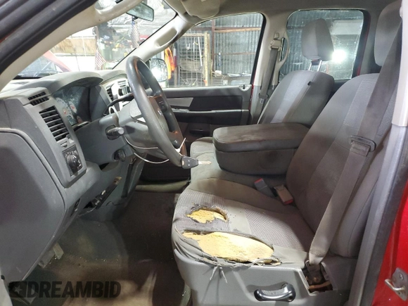 2007 Dodge 1500 SLT с VIN 1D7HU18267J628352, выставлен на аукционе Copart как лот 56397715 с пробегом 206 423 миль миль и Списание • Salvage title. История ставок и продаж доступна на DreamBid. Изображение 7.