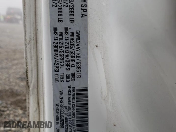 2018 Ram ProMaster City Passenger SLT с VIN ZFBERFBB3J6L16958, выставлен на аукционе Copart как лот 82562424 с пробегом 86 216 миль миль и Списание • Salvage title. История ставок и продаж доступна на DreamBid. Изображение 12.