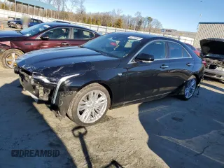 2024 Cadillac CT4 Premium Luxury with VIN 1G6DB5RK9R0100675, listed as a Copart auction lot 87796505 with 11,621 mi miles and Salvage Title. Bid and sale history available at carsss.com. Image 1.