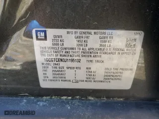 2018 Chevrolet Colorado 4WD LT with VIN 1GCGTCEN3J1195132, listed as a Copart auction lot 53256635 with 181,130 mi miles and Salvage Title. Bid and sale history available at carsss.com. Image 12.