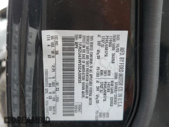 2003 Ford Explorer XLT z VIN 1FMZU63W53ZA30850, wystawiony jako Copart lot #43286615 z przebiegiem 197 543 mil mil oraz Szkoda całkowita • Salvage title. Historia ofert i sprzedaży dostępna na DreamBid. Obrazek 13.