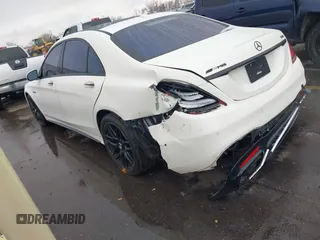 2019 Mercedes-Benz S-Class AMG S 63 with VIN WDDUG8JBXKA434294, listed as a IAAI auction lot 41239594 with 65,778 mi miles. Bid and sale history available at carsss.com. Image 3.