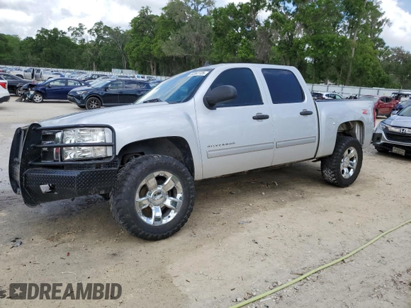 2013 Chevrolet Silverado 1500 LT with VIN 3GCPKSE72DG156102, listed as a Copart auction lot 52367725 with 254,388 mi miles and Salvage Title. Bid and sale history available at DreamBid. Image 1.