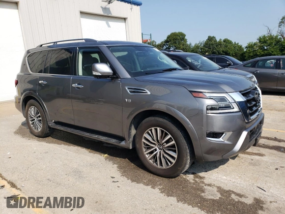 2021 Nissan Armada SL with VIN JN8AY2BB0M9790428, listed as a Copart auction lot 64024254 with 79,194 mi miles and Salvage Title. Bid and sale history available at carsss.com. Image 4.