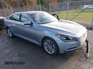 2015 Hyundai Genesis 3.8L with VIN KMHGN4JE4FU047241, listed as a IAAI auction lot 41870091 with 179,879 mi miles. Bid and sale history available at carsss.com. Image 1.